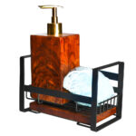 ست جامایع و اسکاچ زارا طرح چوب مدل مستطیل کد23232