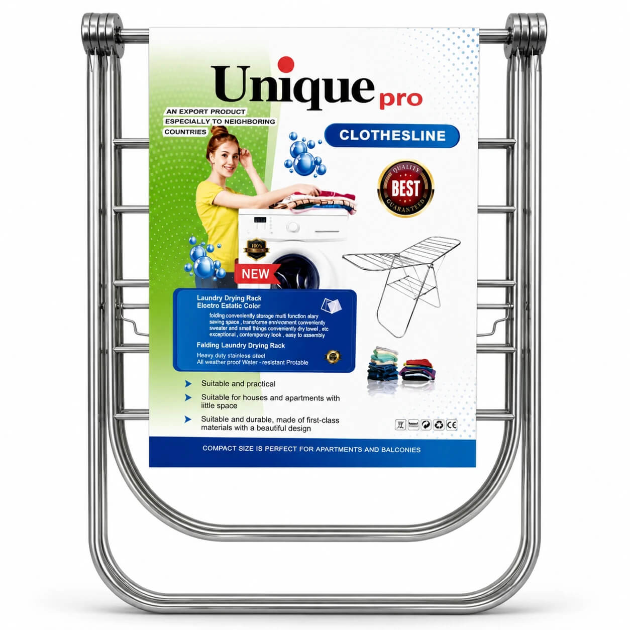 IMG_0184 بند رخت تمام استیل Unique Pro اورجینال - تصویر 1